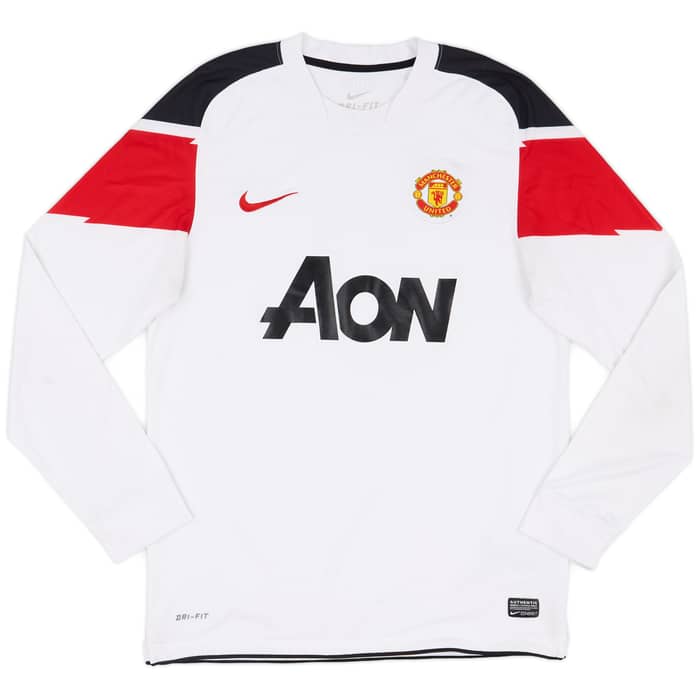2010-12 Manchester United Away L/S Shirt Berbatov #9 - 6/10 - (M)