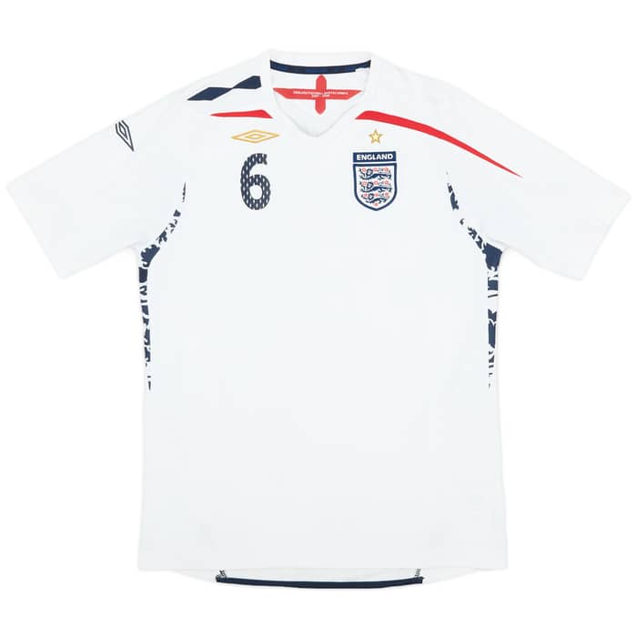 2007-09 England Home Shirt Terry #6 - 7/10 - (XL.Boys)
