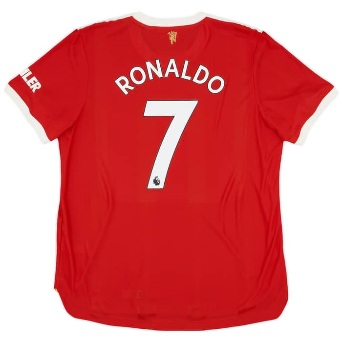 2021-22 Manchester United Authentic Home Shirt Ronaldo #7 - 10/10 - (XL)