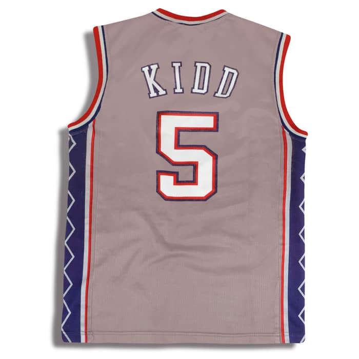 2001-05 New Jersey Nets Kidd #5 Champion Jersey (Alternate) XS