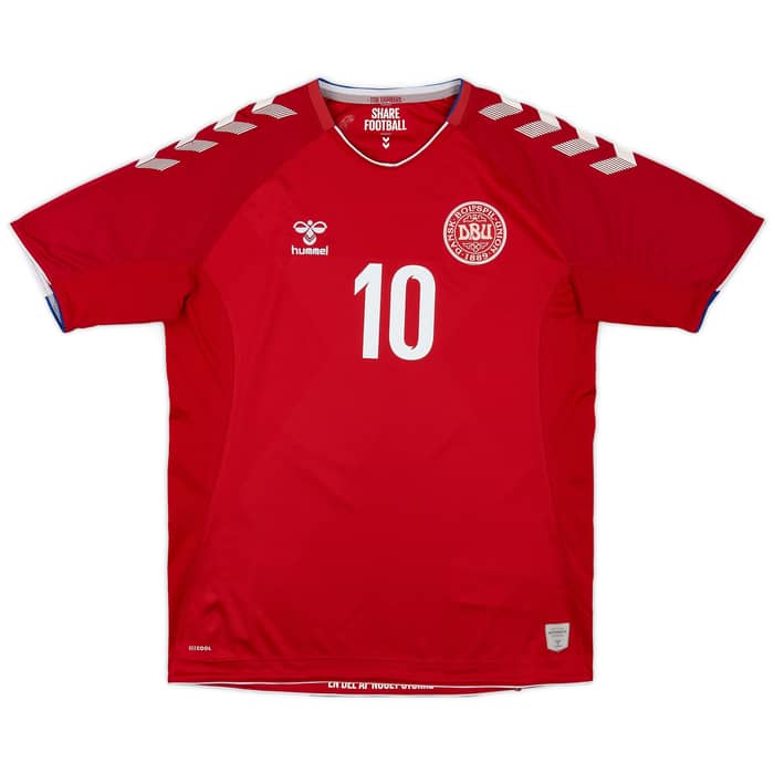 2018-19 Denmark Home Shirt Eriksen #10 - 6/10 - (L)