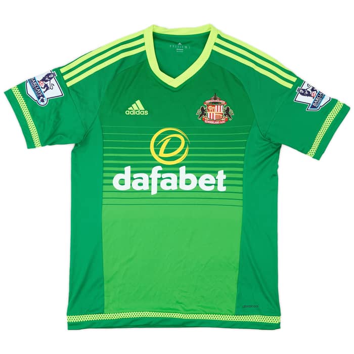 2015-16 Sunderland Match Issue Away Shirt Defoe #18
