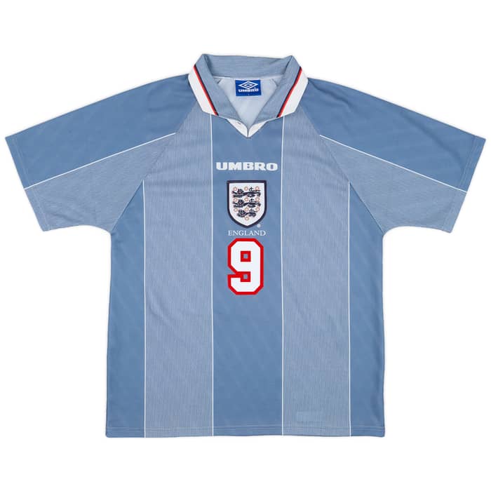 1996-97 England Away Shirt Shearer #9 - 9/10 - (L)