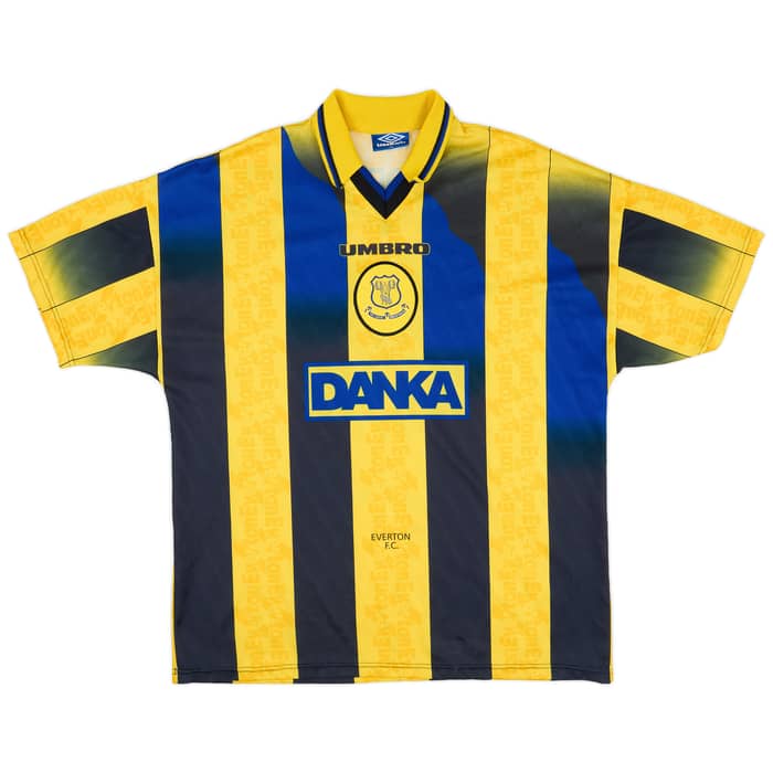 1996-98 Everton Away Shirt Ferguson #9 - 9/10 - (XL)