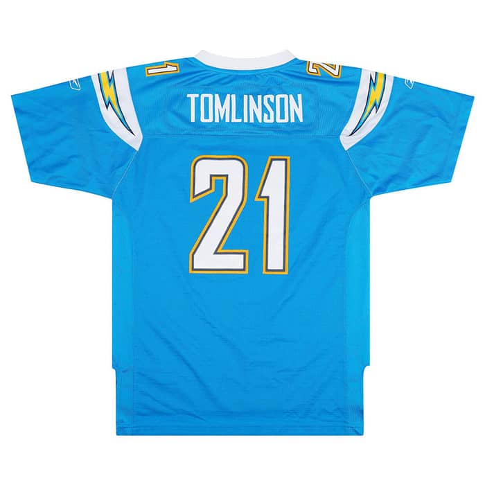 2007 San Diego Chargers Tomlinson #21 Reebok Premier Jersey (Alternate) Y