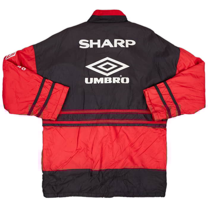 1996-97 Manchester United Umbro Padded Bench Coat - 8/10 - (L)