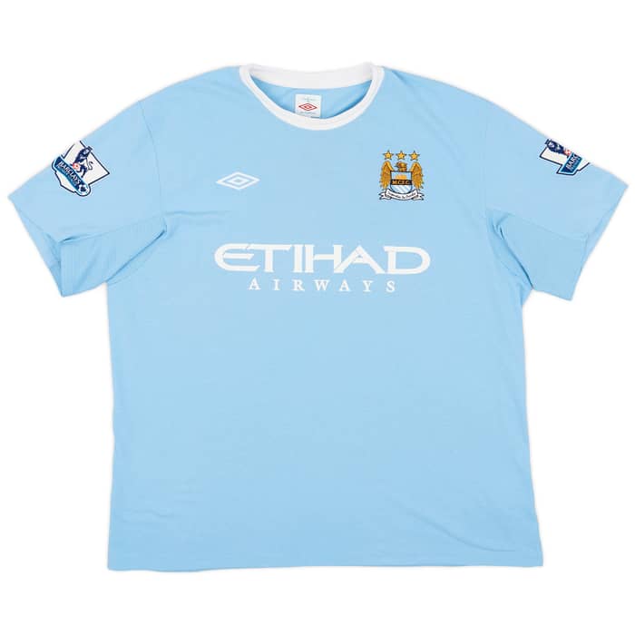 2009-10 Manchester City Home Shirt Richards #2 - 8/10 - (XXL)