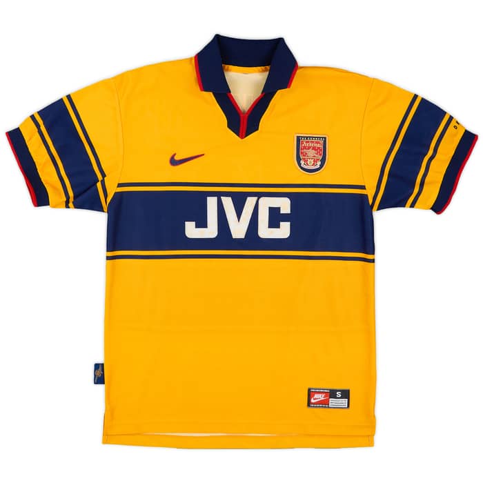 1997-99 Arsenal Away Shirt Bergkamp #10 - 5/10 - (S)