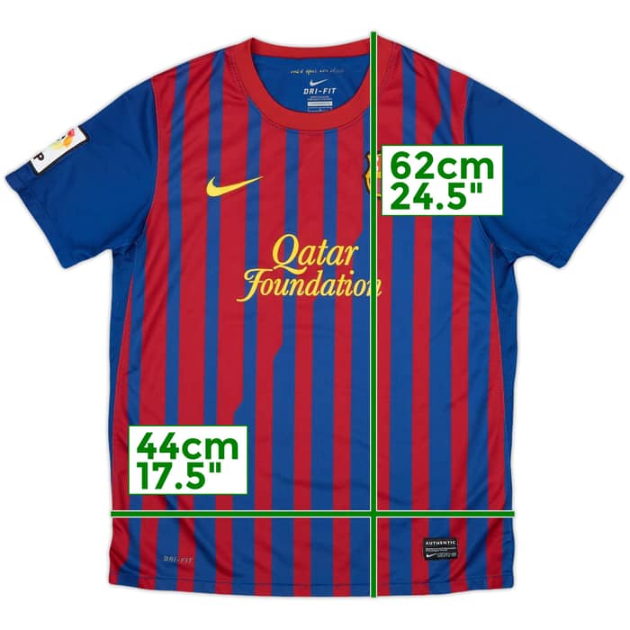 2011-12 Barcelona Home Shirt - 8/10 - (L.Boys)