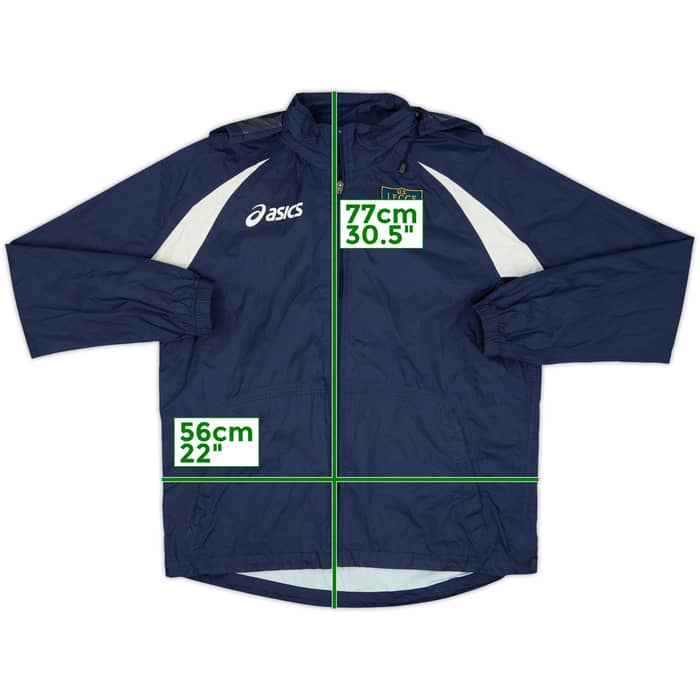 2010-11 Lecce Asics Hooded Track Jacket - 5/10 - (M)