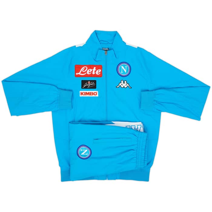 2017-18 Napoli Kappa Tracksuit - 7/10 - (S)