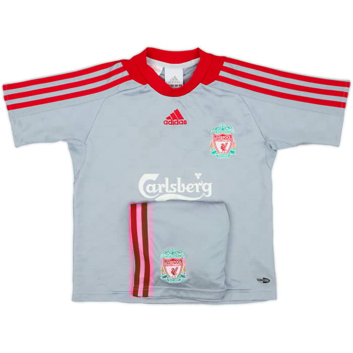 2008-09 Liverpool Away Shirt & Shorts - 7/10 - (5-6 Years)