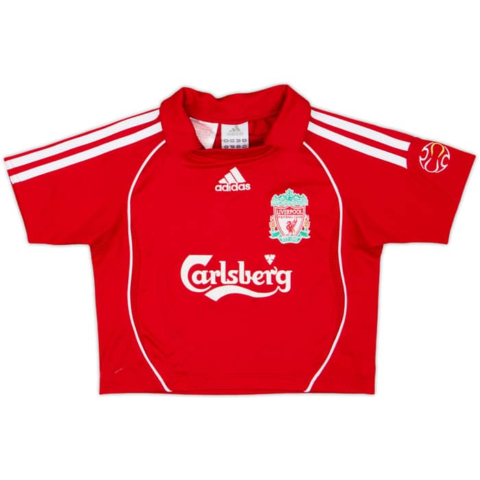 2006-08 Liverpool Home Shirt & Shorts - 8/10 - (18-24 Months)