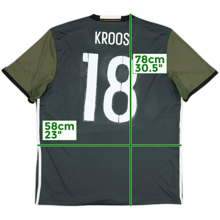 2015-17 Germany Away Shirt Kroos #18 - 8/10 - (XL)