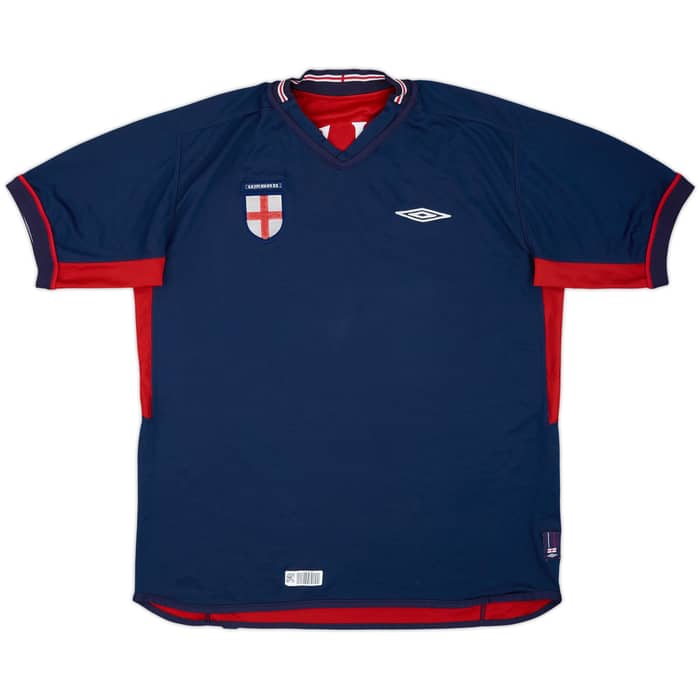 2002-04 England Away Shirt Beckham #7 - 5/10 - (XL)