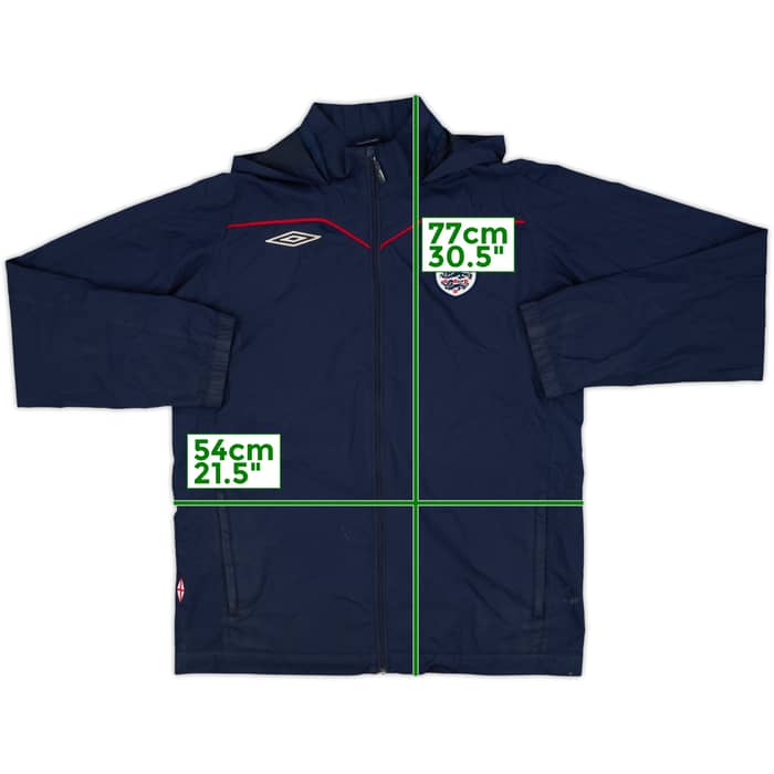 2007-09 England Umbro Hooded Track Jacket - 6/10 - (M)