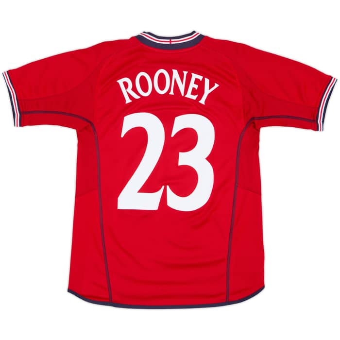 Camiseta de visitante de Inglaterra 2002-04 Rooney #23 - 6/10 - (S)