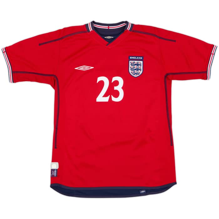 Camiseta de visitante de Inglaterra 2002-04 Rooney #23 - 6/10 - (S)