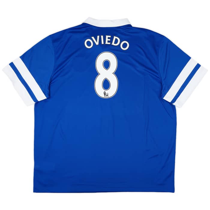 2013-14 Everton Home Shirt Oviedo #8 - 8/10 - (3XL)