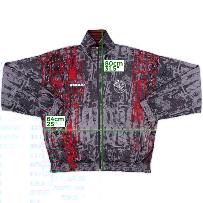 1995-96 Ajax Umbro Track Jacket - 9/10 - (XXL)