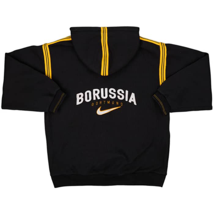 1998-00 Borussia Dortmund Nike 1/4 Zip Hooded Sweat Top - 8/10 - (M)