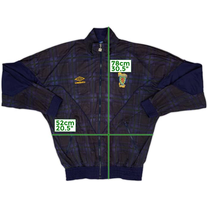 1994-96 Scotland Umbro Track Jacket - 8/10 - (M)
