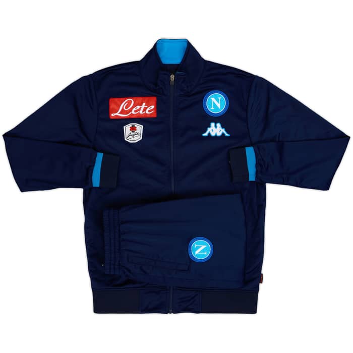 2015-16 Napoli Kappa Tracksuit - 9/10 - (M)