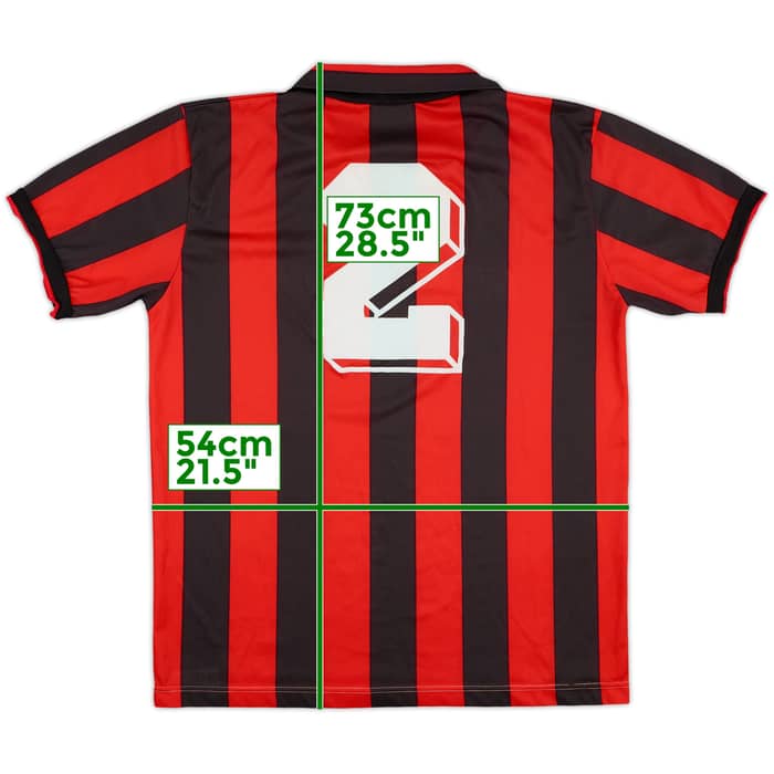 1990-91 AC Milan Home Shirt #2 - 8/10 - (L)