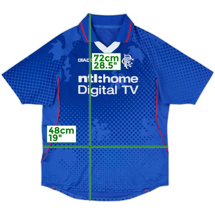 2002-03 Rangers Home Shirt - 4/10 - (XL.Boys)