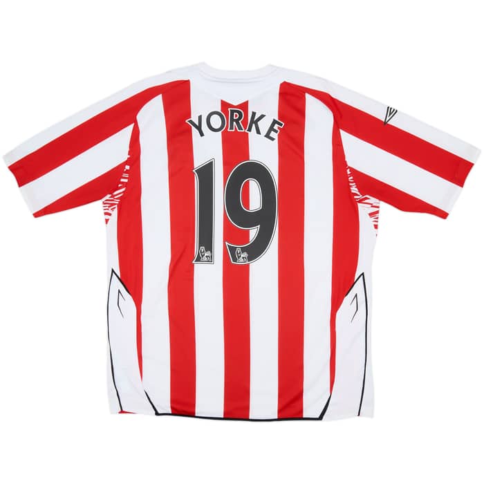 2007-08 Sunderland Home Shirt Yorke #19 - 7/10 - (XL)