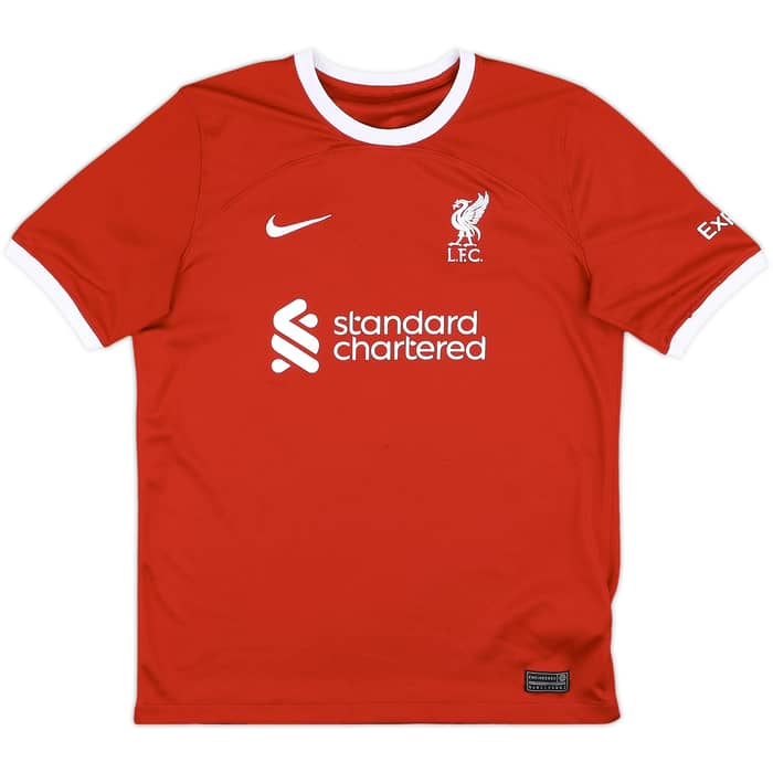 2023-24 Liverpool Home Shirt - 9/10 - (XL.Boys)