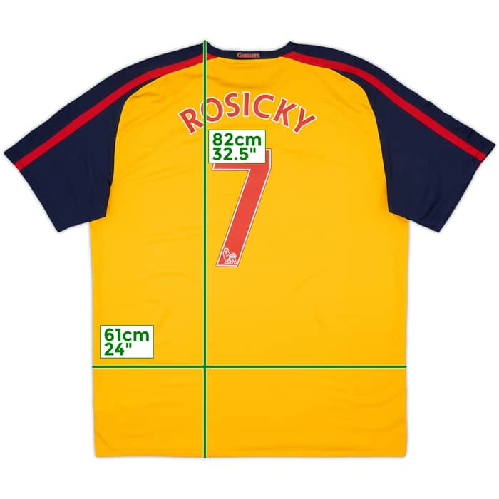 2008-09 Arsenal Away Shirt Rosicky #7 - 7/10 - (XL)