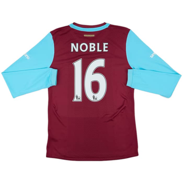 2015-16 West Ham 'Boleyn' Home L/S Shirt Noble #16 - 7/10 - (S)