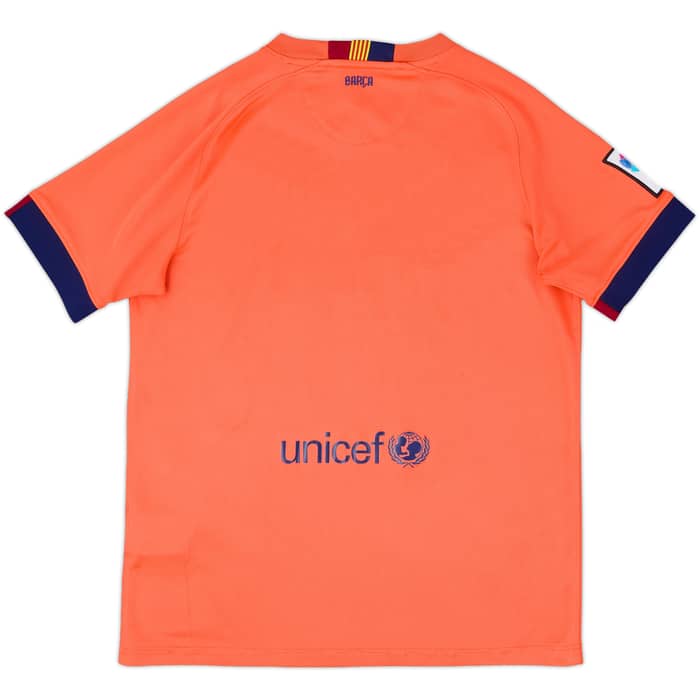 2014-15 Barcelona Away Shirt - 7/10 - (XL.Boys)