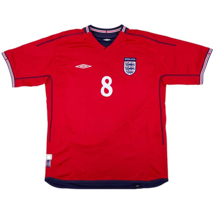 2002-04 England Away Shirt Scholes #8 - 9/10 - (XL)