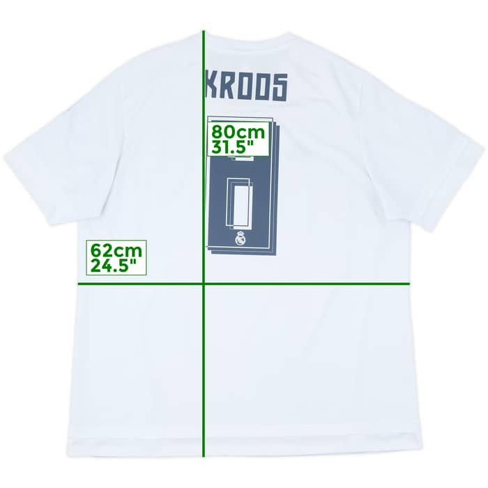 2015-16 Real Madrid Home Shirt Kroos #8 - 7/10 - (XXL)
