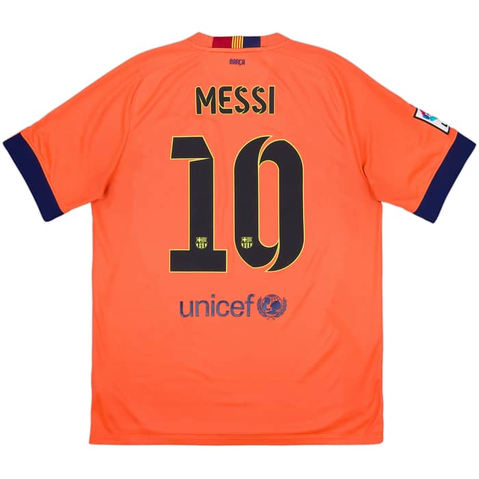 2014-15 Barcelona Away Shirt Messi #10 - 8/10 - (L)