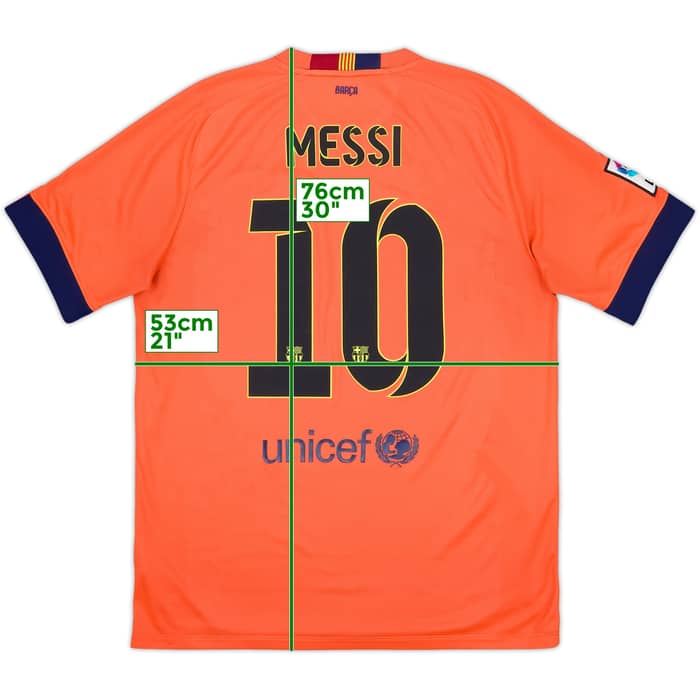 2014-15 Barcelona Away Shirt Messi #10 - 8/10 - (L)