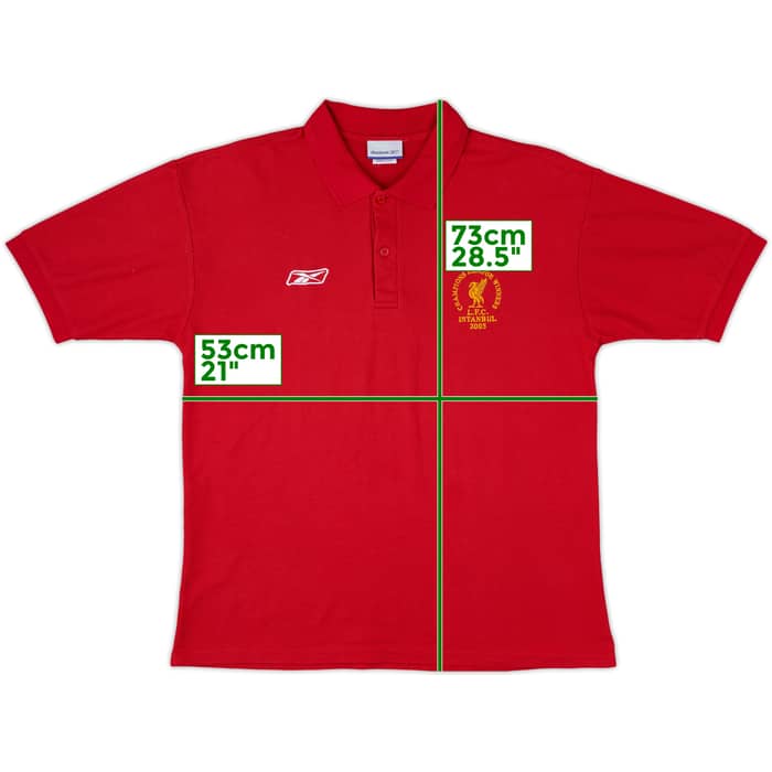 2005-06 Liverpool 'CL Winners' Reebok Polo Shirt - 8/10 - (M)