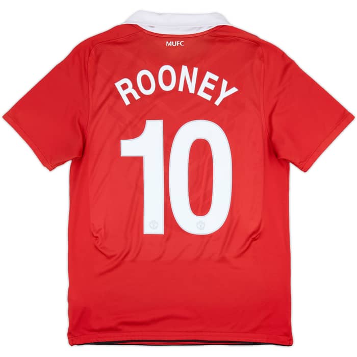 2010-11 Manchester United Home Shirt Rooney #10 - 6/10 - (M)