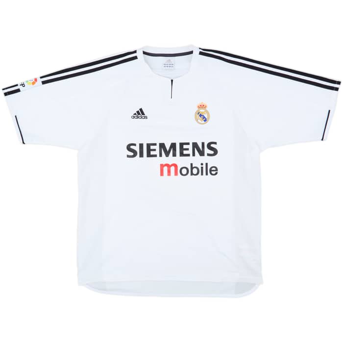 2003-04 Real Madrid Home Shirt Zidane #5 - 7/10 - (L)