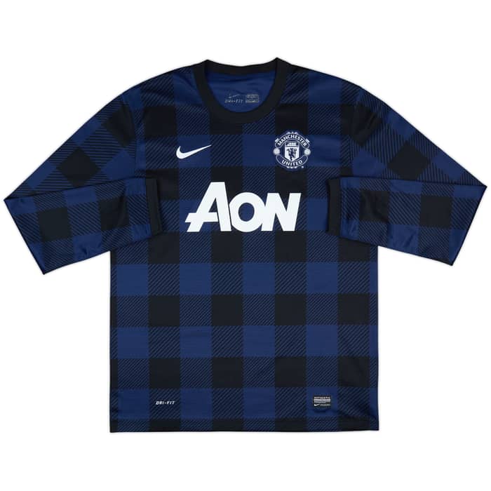 2013-14 Manchester United Away L/S Shirt Rooney #10 - 8/10 - (L)