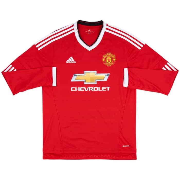 2015-16 Manchester United Home L/S Shirt Rooney #10 - 10/10 - (L)
