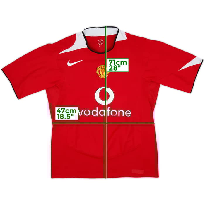 2004-06 Manchester United Home Shirt - 5/10 - (M)