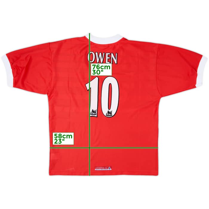 1998-00 Liverpool Home Shirt Owen #10 - 8/10 - (L)