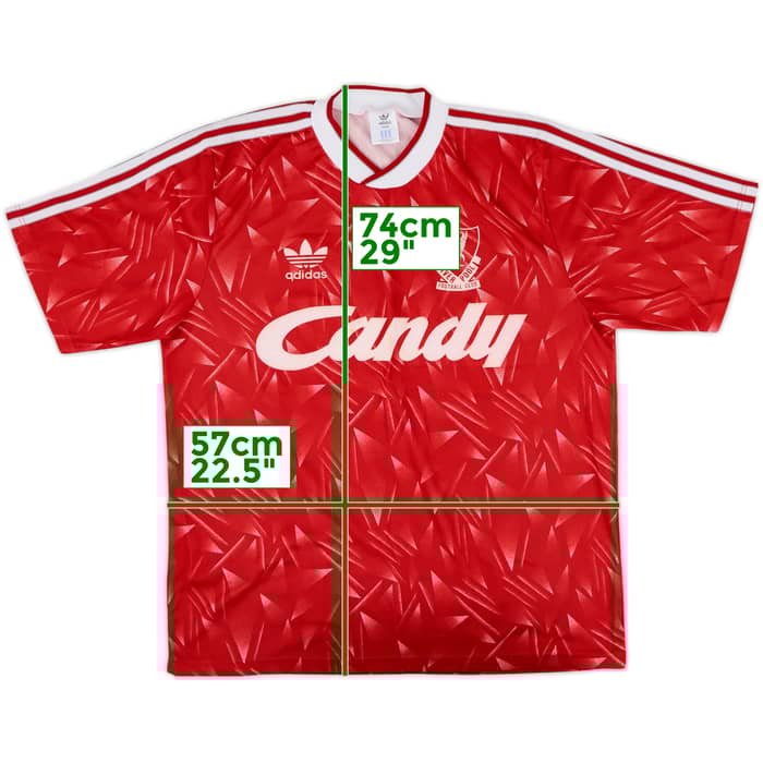 1989-91 Liverpool Home Shirt - 8/10 - (M/L)