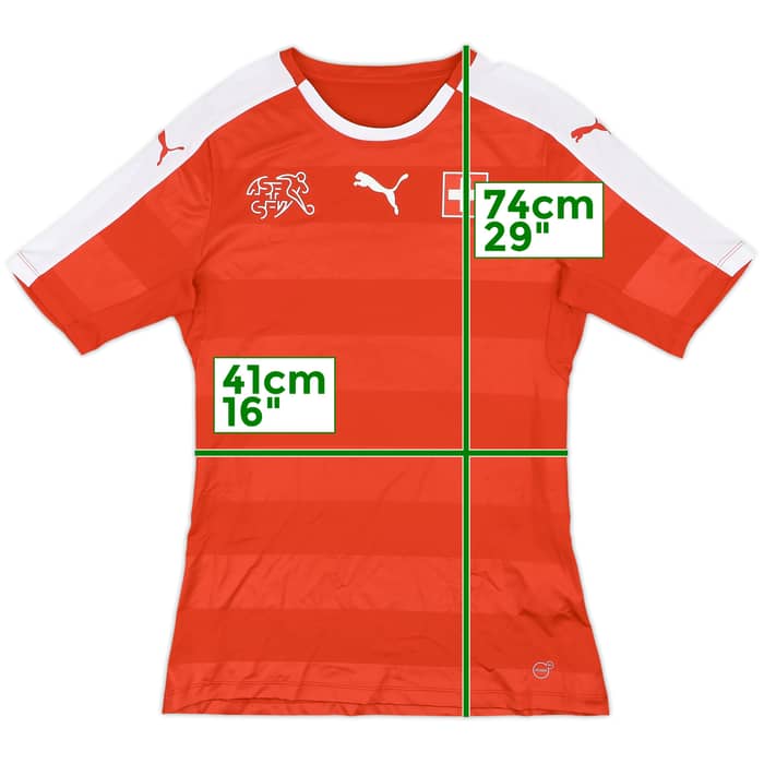 2016-17 Switzerland Player Issue Home Shirt - 8/10 - (L)