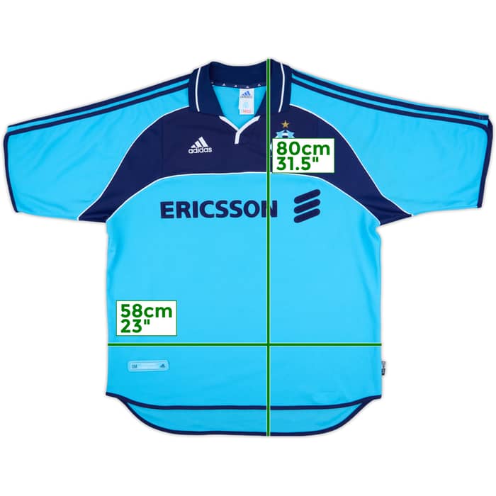 2000-01 Olympique Marseille Away Shirt - 9/10 - (XL)