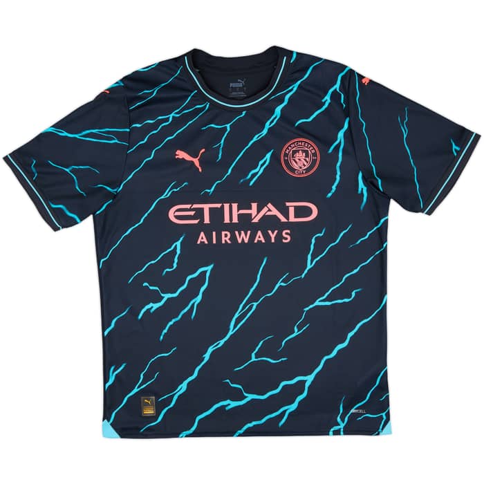 2023-24 Manchester City Third Shirt Haaland #9 - 9/10 - (L)