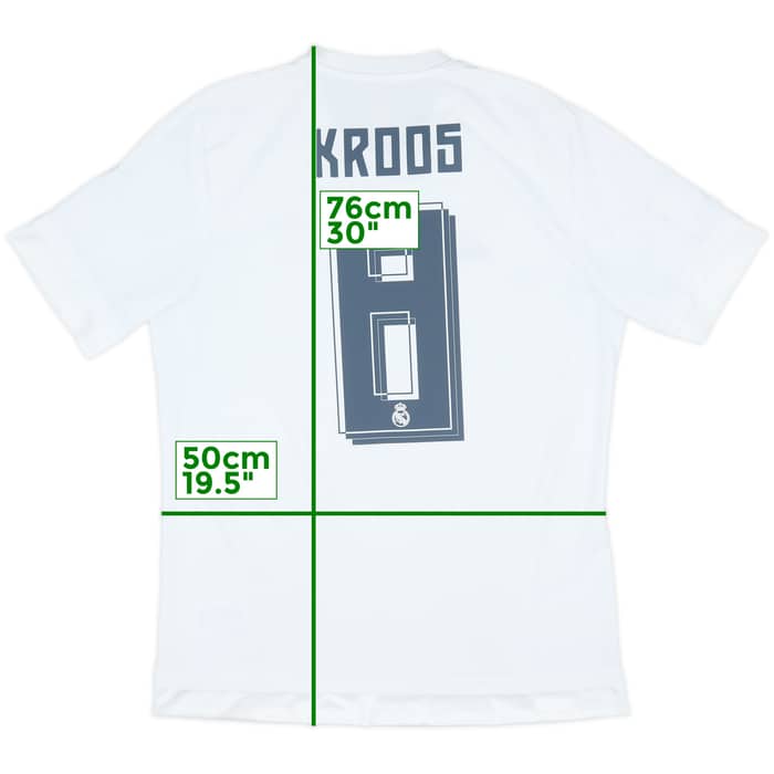 2015-16 Real Madrid Home Shirt Kroos #8 - 6/10 - (M)